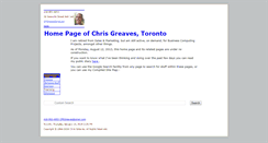 Desktop Screenshot of chrisgreaves.com